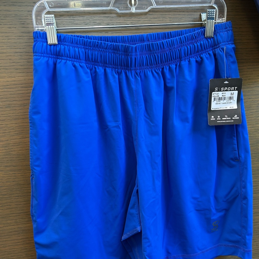 Men's Blue Athletic Shorts